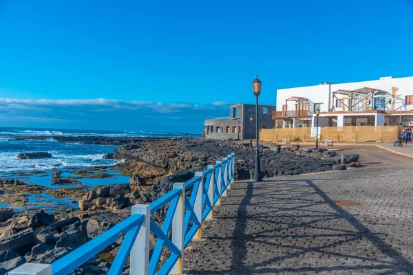 Seaside Promenade Cotillo Village Fuerteventura Canary Islands Spain Royalty Free Stock Photos