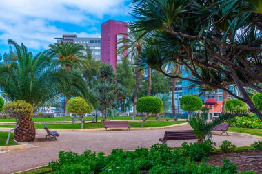 Las Palmas de Gran Canaria 'daki Santa Catalina Oteli, Kanarya Adaları, İspanya.