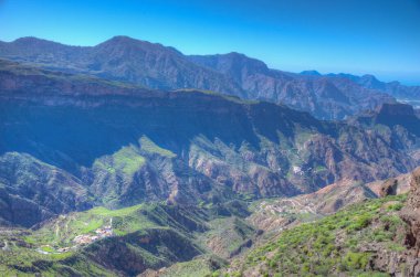 Baranco de Carrizal Gran Canaria, Kanarya Adaları, İspanya.