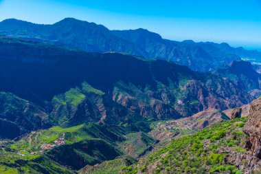 Baranco de Carrizal Gran Canaria, Kanarya Adaları, İspanya.