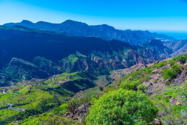 Baranco de Carrizal Gran Canaria, Kanarya Adaları, İspanya.