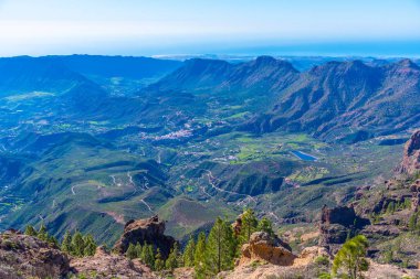 Gran Canaria Pico de las Nieves, Kanarya Adaları, İspanya.