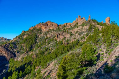 Roque Nublo, Gran Canaria, Kanarya Adaları, İspanya.