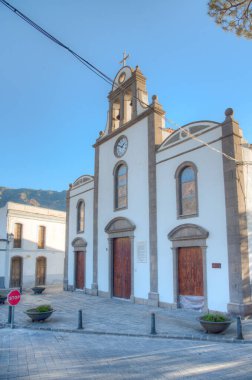 San Bartolome de Tirajana 'daki kilise Gran Canaria, Kanarya Adaları, İspanya.