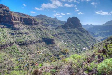 Barranco de Tirajana Gran Canaria, Kanarya Adaları, İspanya.