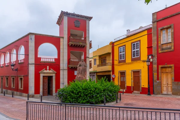 Bunte Straße Galdar Auf Gran Canaria Kanarische Inseln Spanien — Stockfoto