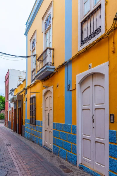 Colorful Street Galdar Gran Canaria Canary Islands Spain — стоковое фото