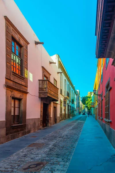 Narrow Street Old Town Las Palmas Gran Canaria Canary Islands — стоковое фото