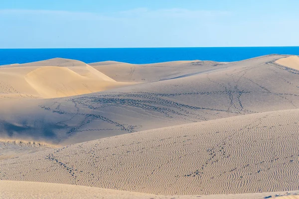 Песчаные Дюны Maspalomas Гран Канария Канарские Острова Испания — стоковое фото