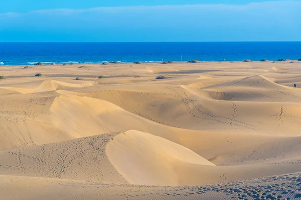 Dunes Sable Maspalomas Grande Canarie Îles Canaries Espagne — Photo