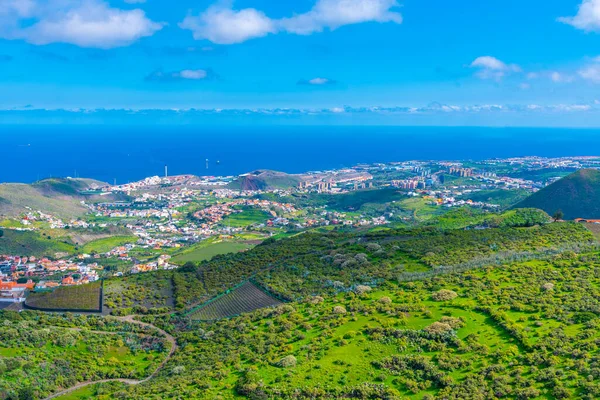 Flygfoto Över Gran Canarias Östkust Kanarieöarna Spanien — Stockfoto