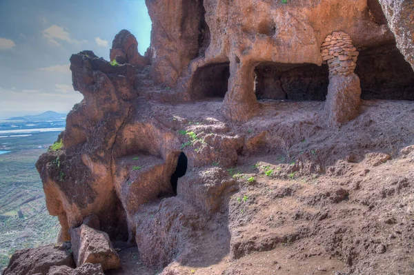 Cuatro Puertas Αρχαιολογικός Χώρος Στο Gran Canaria Κανάρια Νησιά Ισπανία — Φωτογραφία Αρχείου
