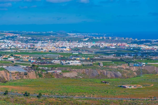 Letecký Pohled Pobřeží Gran Canaria Táhnoucí Směrem Las Palmas Kanárské — Stock fotografie