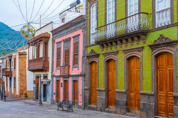 Casas Tradicionales Calle Principal Teror Gran Canaria Islas Canarias España —  Fotos de Stock