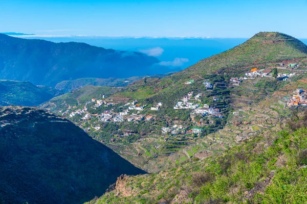 Gran Kanarya 'nın dağlık manzarası, Kanarya Adaları, İspanya.