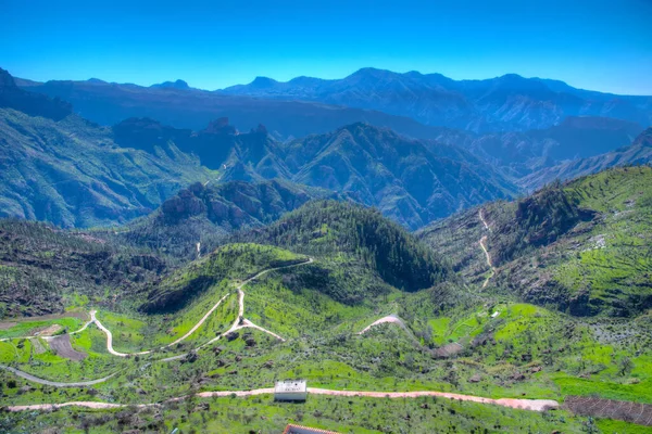 Gran Canarias Landskap Sett Utifrån Artenara Kanarieöarna Spanien — Stockfoto