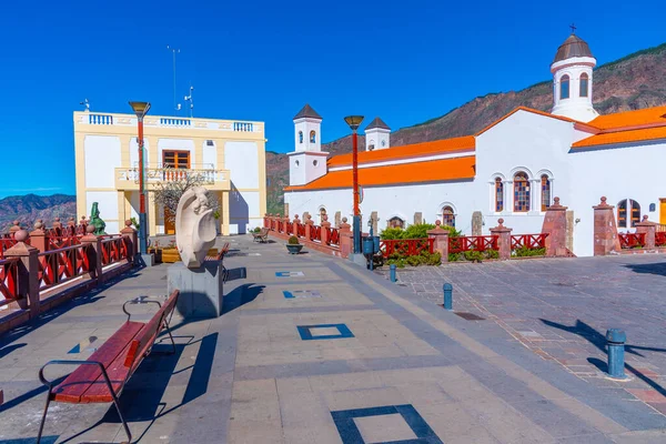 Nuestra Senora Del Socorro Church Tejeda Gran Canaria Canary Islands — Stock Photo, Image