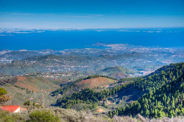 加那利群岛拉斯帕尔马斯的大加那利群岛海岸线全景 — 图库照片