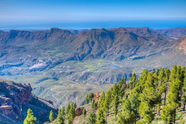 Gran Canaria Sett Utifrån Pico Las Nieves Canary Islands Spain — Stockfoto