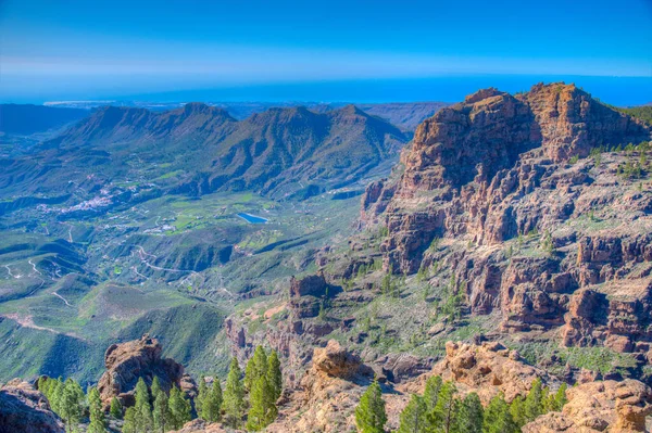 Gran Canaria Vista Desde Pico Las Nieves Islas Canarias España —  Fotos de Stock