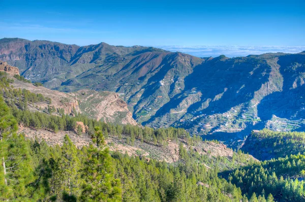 Bergigt Landskap Gran Canaria Kanarieöarna Spanien — Stockfoto