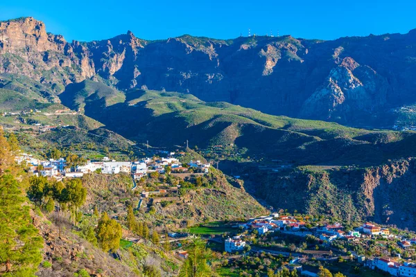 Vista Aérea Del Pueblo San Bartolomé Tirajana Gran Canaria Islas —  Fotos de Stock