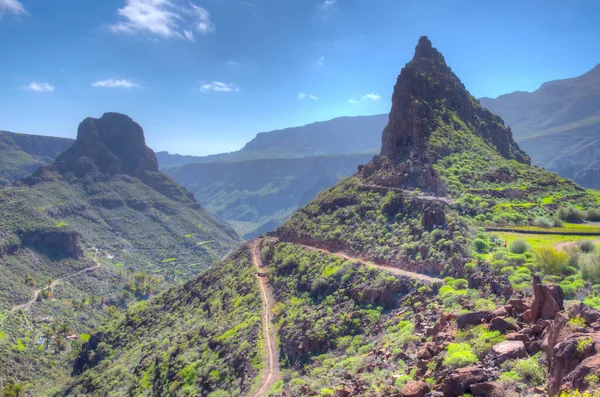 İspanya 'nın Gran Kanarya Adaları' ndaki eski Ansite kalesindeki arkeolojik alan.