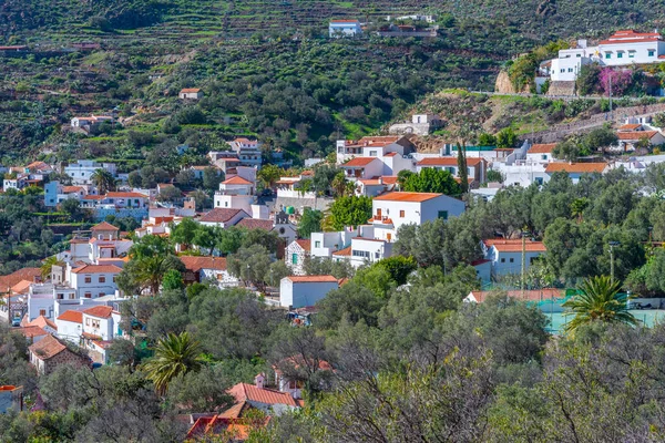 Spanya Kanarya Adaları Gran Canaria Daki Temisas Köyünün Hava Manzarası — Stok fotoğraf