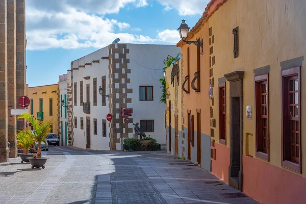 Rue Colorée Dans Vieille Ville Aguimes Grande Canarie Îles Canaries — Photo