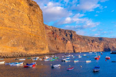 Marina Valle Gran Rey, La Gomera, Kanarya Adaları, İspanya.