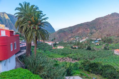 Vallehermoso 'daki muzlar, La Gomera, Kanarya Adaları, İspanya.