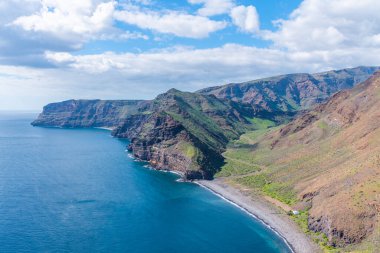 Playa de la Guancha La Gomera, Kanarya Adaları, İspanya.