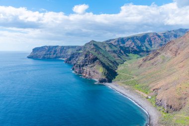 Playa de la Guancha La Gomera, Kanarya Adaları, İspanya.