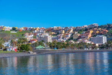San Sebastian de La Gomera 'da güneşli bir gün, Kanarya Adaları, İspanya.