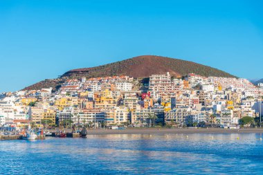 Playa de los Cristianos Tenerife, Kanarya Adaları, İspanya.
