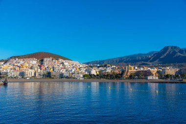 Playa de los Cristianos Tenerife, Kanarya Adaları, İspanya.