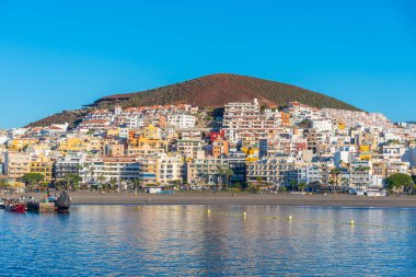Playa de los Cristianos Tenerife, Kanarya Adaları, İspanya.