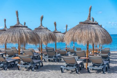 Playa de Torviscas Tenerife, Kanarya Adaları, İspanya.