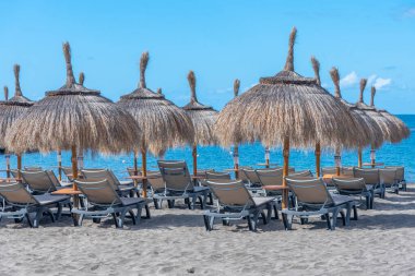 Playa de Torviscas Tenerife, Kanarya Adaları, İspanya.
