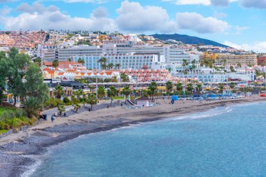 Playa de Fanabe, Tenerife, Kanarya Adaları, İspanya.