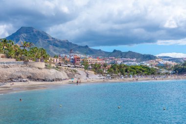 Playa del Duque, Tenerife, Kanarya Adaları, İspanya.