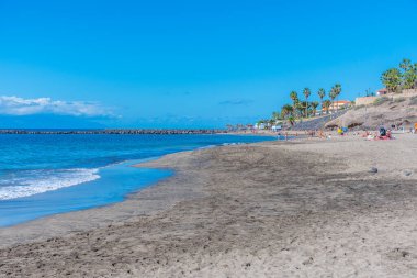 Playa del Duque, Tenerife, Kanarya Adaları, İspanya.