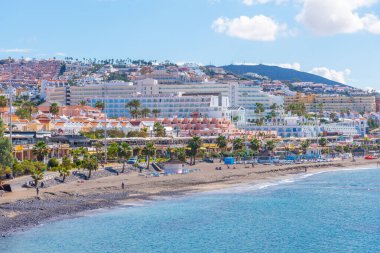 Playa de Fanabe, Tenerife, Kanarya Adaları, İspanya.