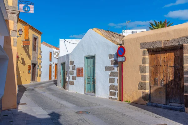 Bunte Straße Der Altstadt Von Aguimes Gran Canaria Kanarische Inseln — Stockfoto