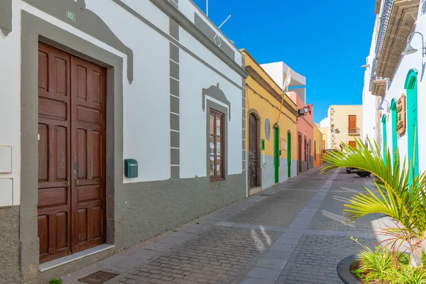 Colorida Calle Casco Antiguo Aguimes Gran Canaria Islas Canarias España —  Fotos de Stock