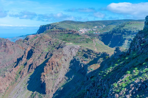 Aerial View Barranco Arure Gomera Canary Islands Spain — Stock Photo, Image