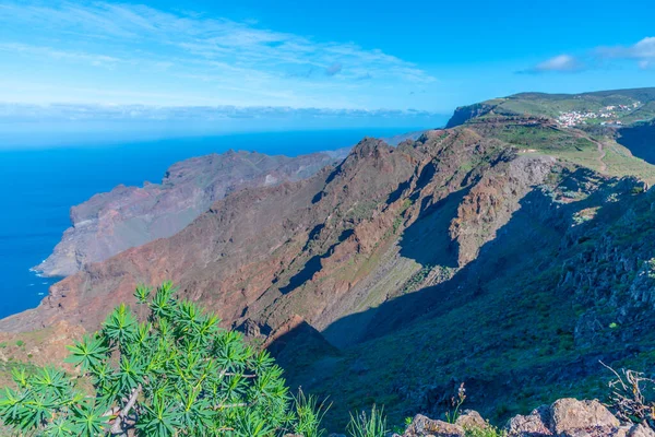Horské Pobřeží Gomera Kanárské Ostrovy Španělsko — Stock fotografie