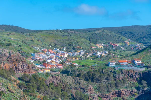 Flygfoto Över Barranco Arure Gomera Kanarieöarna Spanien — Stockfoto