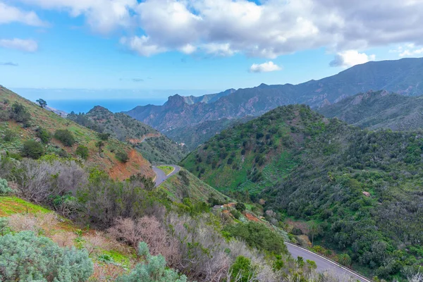 Bergige Küste Von Gomera Kanarische Inseln Spanien — Stockfoto