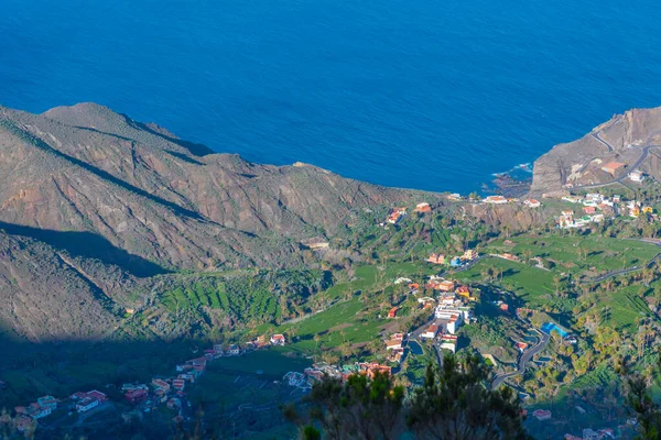Vue Aérienne Village Alojera Gomera Îles Canaries Espagne — Photo